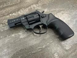 Сигнальный револьвер Zoraki Lom-S (чёрный, Hilti, металл, 5.6 мм)