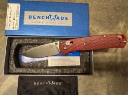 Складной нож, Benchmade Bugout Custom сталь CPM-S30V, рукоять Red G10