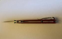 Складной нож, Benchmade Bugout Custom сталь CPM-S30V, рукоять Red G10