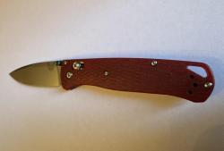 Складной нож, Benchmade Bugout Custom сталь CPM-S30V, рукоять Red G10