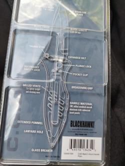 Складной нож blackhawk MOD CQD mark 2