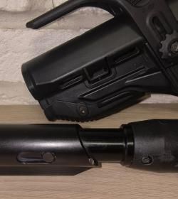 Складной приклад FAB Defense UAS-AK P для АК47/Сайга  с буфером отдачи