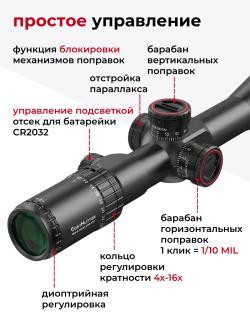 прицел  WHI 4-16X50 SF IR FFP