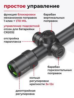 WHT 3-12X44 SFIR SFP