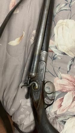старинное курковое ружье
