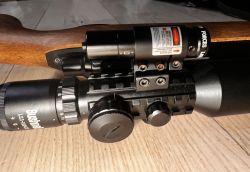 Страйкбольная снайперская винтовка Cuma VSR-10 + лазерный прицел х10 + сумка чехол + пули 