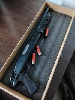 Страйкбольный дробовик (Cyma) CM351 M870 (металл, пластик)