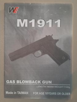 страйкбольный пистолет Colt M1911 blowback