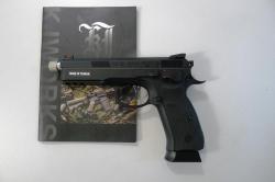 Страйкбольный пистолет KJW CZ-75 SP-01 Shadow GBB Black