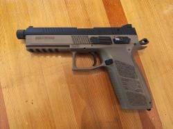 Страйкбольный пистолет KJW CZ P-09 TBC (6 мм, GBB, Gas, удлиненный ствол)