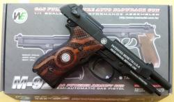        Страйкбольный пистолет WE Beretta M92 GBB Black в тюнинге.