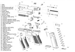 Страйкбольный пистолет WE Glock-19С Gen.4 Silver, сменные накладки (WE-G001B-SV)