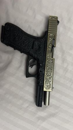 Страйкбольный пистолет WE Glock-18, Bronze