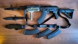 Страйкбольный привод ак-74М cyma (комплект)