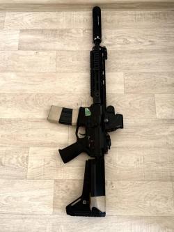 Страйкбольный привод Cyma M4 M-LOK 10 custom Platinum