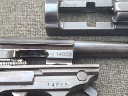 Макет пистолета Вальтер Walther HP, аналог P-38 в отличном состоянии.