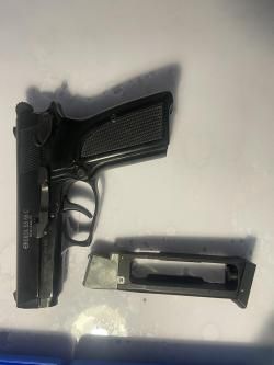 Страйкбольный/Хардбольный пистолет пневматический Ekol ES66 S