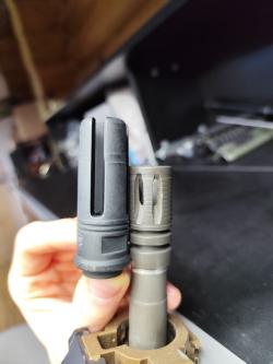 SUREFIRE FH556RC SOCOM 4Prong Flash Hider  реплика от HAO