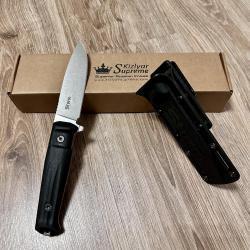 Тактический нож Sturm AUS-8 StoneWash Black G10