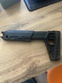 Телескопический складной приклад АК-ЭВО Gen2 c ограничителем хода