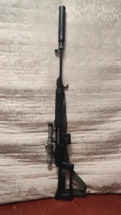 Тигр 7,62x54R исп. 01; 620 мм; По типу СВД; пламегаситель длинный