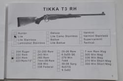 Tikka T3 lite кал. 223 rem