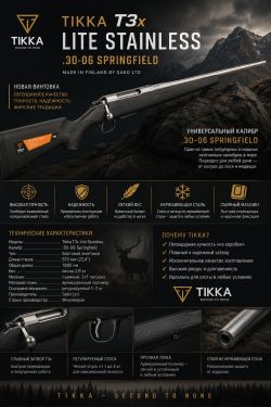 Tikka T3x Lite Stainless кал. .30-06 Springfield