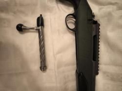 Tikka T3x Super Varmint Stainless Steel, Tungsten Cerakote, 300winmag, MT5/8-24