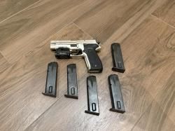 Травматический пистолет P226T TK-Pro 10x28 (Cerakote Silver)