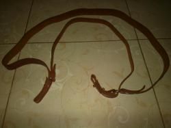 Трехточечный ружейный кожаный ремень(молния)