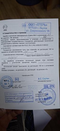 уникальная Сайга 308 исп.61