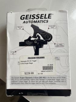 УСМ Geissele Super Dynamic 3 Gun (SD-3G) Trigger AR 10\AR 15 НОВЫЙ