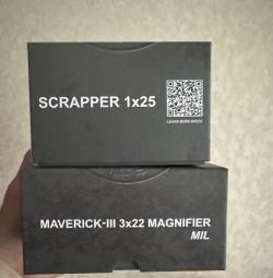 Vector optics Scrapper 1x25 и Maverick 3 3x22
