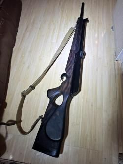 Вепрь-308 супер с кожаным чехлом и оптическим прицелом