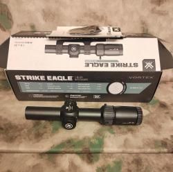 vortex strike eagle 1-8*24 SFP + моноблок hawke на пикатинни/weaver