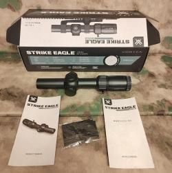 vortex strike eagle 1-8*24 SFP + моноблок hawke на пикатинни/weaver