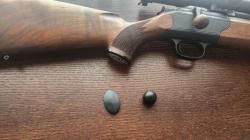 Вставка пластик стандарт в рукоять, шар черный для Blaser R93.