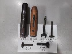 Цевья:ИЖ-12;ИЖ-43ЕМ.Шарниры: ИЖ-27ЕМ; Parker Bros 16к.;ИЖ-58МАЕ 12к.; ИЖ-58 16к.
