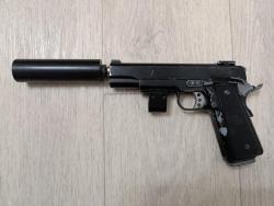 WE Colt М 1911 Р 14-45 WE-035B (Green Gas)