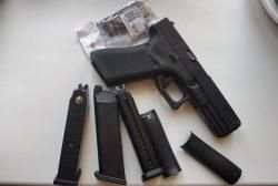 WE Glock 17 Gen 5 GBB BK, 6мм.