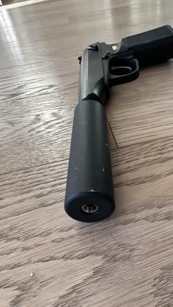 WE Makarov 654K Black, с глушителем (WE-MA001-BK)