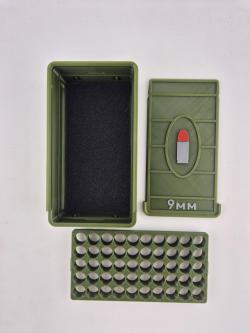 Ящик кейс бокс для патронов 9 мм 9x19 9x18 — 50 шт