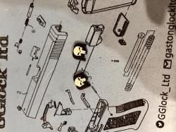 Заглушка затвора Glock 43 Глок 43