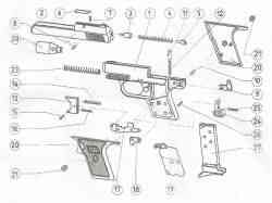 Запчасть для газового пистолета Reck Perfecta Mod. FBI 8000, 8 мм