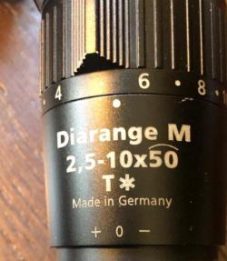 Прицел. Zeiss Victory Diarange M 2,5-10x50 с дальномером на кроне Blaser