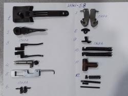 ЗиП ружья ИЖ-58; ИЖ-58МА;  ИЖ-54 (ИЖ-26); выбрасыватель (экстрактор) с проточкой ИЖ-27; планка запорная ТОЗ-25; основание УСМ ИЖ-12; ИЖ-43; ИЖ-54; шептало (пара) ИЖ-43 