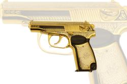 Золотой охолощенный пистолет Макарова ПМ