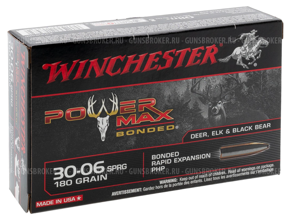 30-06Sprg Winchester Power Max Bonded PHP 11.66гр