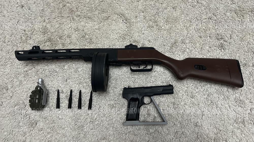 3д печатные макеты ППШ-41, ТТ, Ф-1