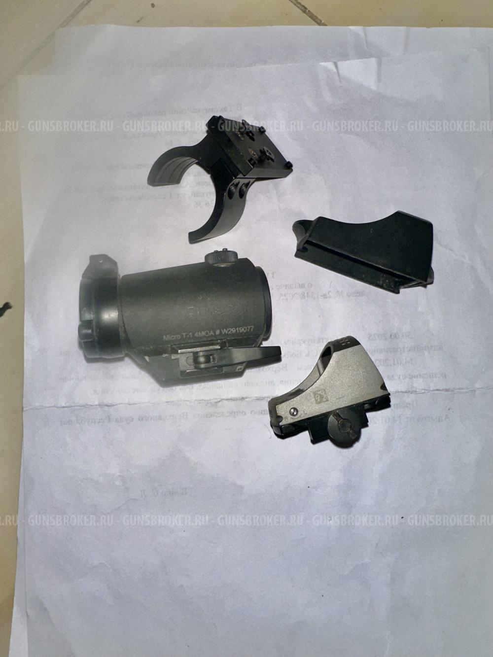 Aimpoint T 1 и Docter с креплением на оптику 